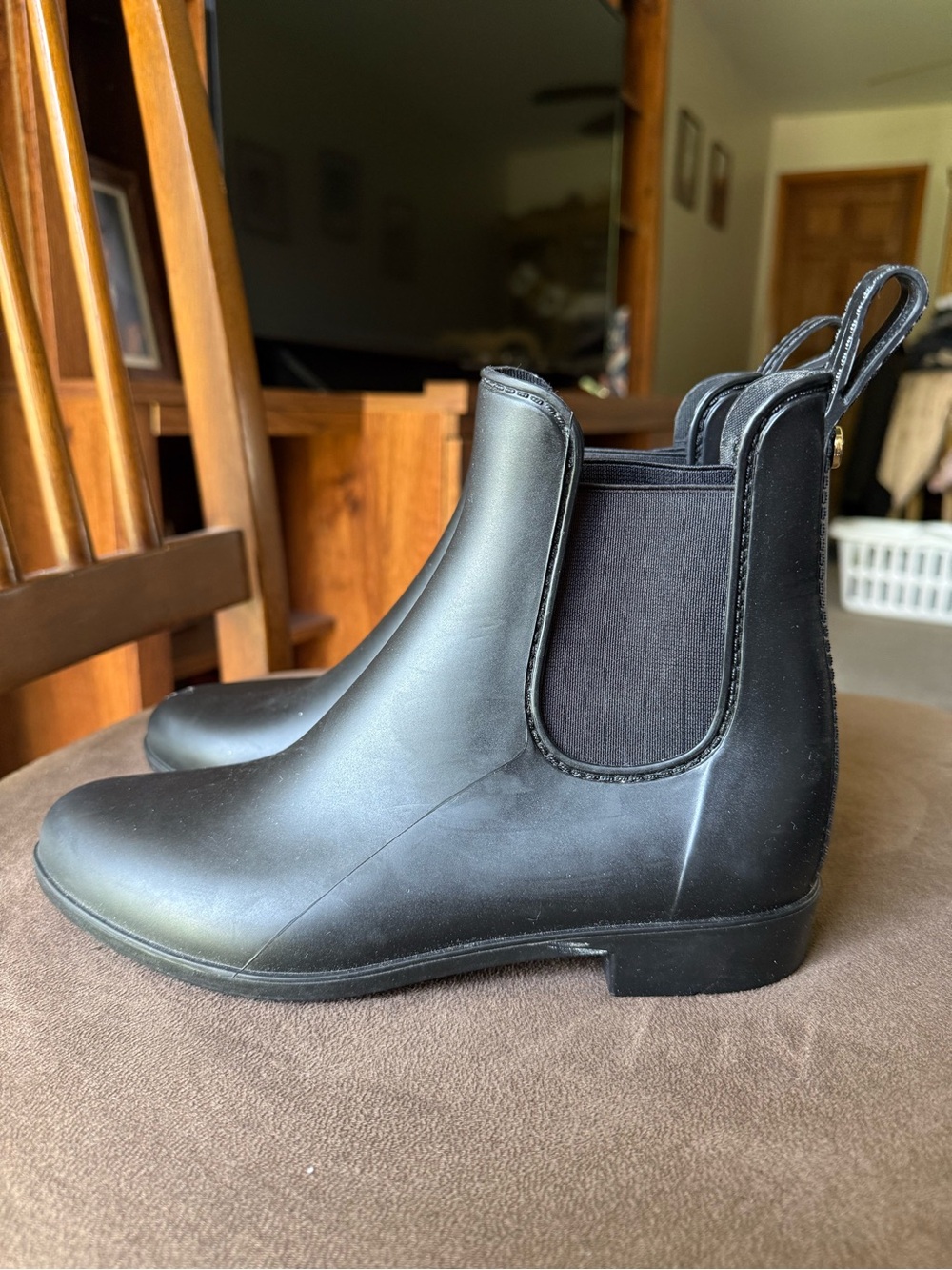Sam Edelman Black Rain Chelsea Boots